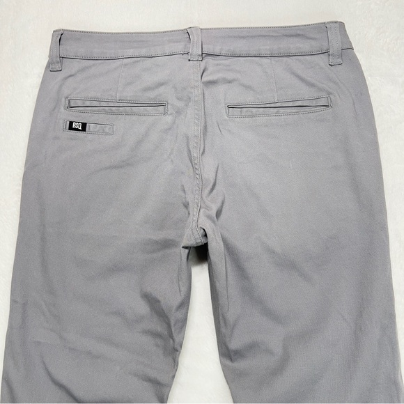 RSQ London Chino Skinny Pants 32x32 Solid Grey Stretch Great Condition!! - Picture 6 of 14
